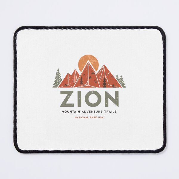 Item preview, Zion Mountain Adventure Trails National Park USA Hiking Outdoors Traveler designed and sold by Simsimah26Parks.