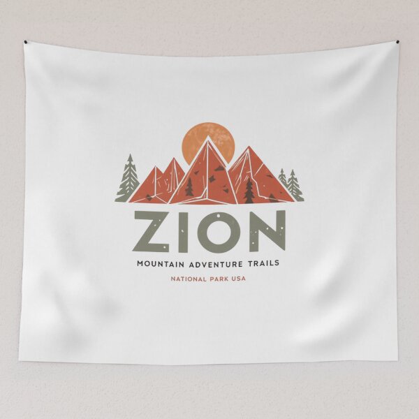 Item preview, Zion Mountain Adventure Trails National Park USA Hiking Outdoors Traveler designed and sold by Simsimah26Parks.