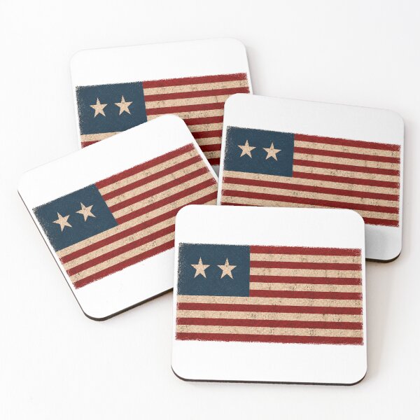 Item preview, Dystopian Two-Star U.S. Flag designed and sold by Past in Threads.