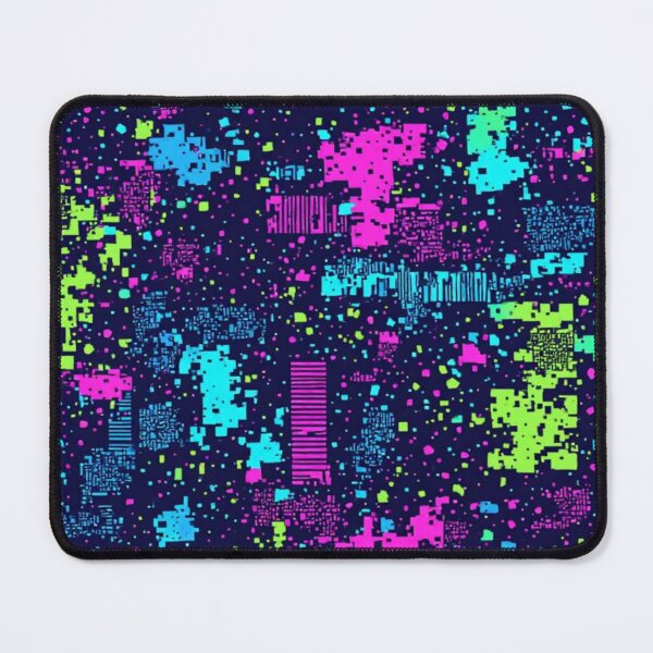 Item preview, Adversarial Data Stream - Neon Cyberpunk Pattern designed and sold by thepixelcloset.