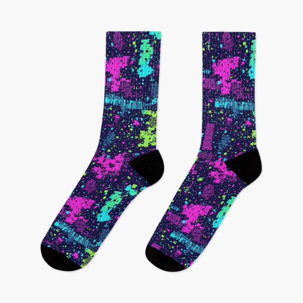 Item preview, Adversarial Data Stream - Neon Cyberpunk Pattern designed and sold by thepixelcloset.