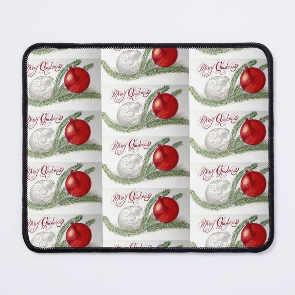 Item preview, This Merry Christmas, With Ornaments And An Evergreen Branch, Was Done In Colored Pencil designed and sold by Kimberly Sells Studio.