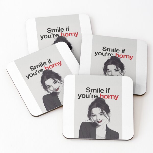 Item preview, Smile If You're Horny | Cheeky Funny Shirt designed and sold by FatCatStudios.