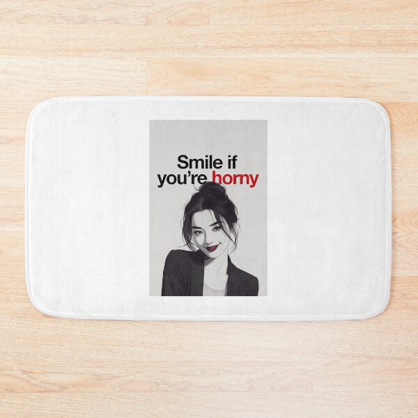 Item preview, Smile If You're Horny | Cheeky Funny Shirt designed and sold by FatCatStudios.