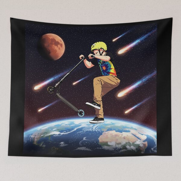 Item preview, Scooting For The Stars - Scooter Rider In Space designed and sold by NaturePrints.