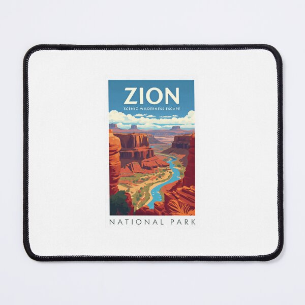 Item preview, Zion Scenic Wilderness Escape National Park Travel Hiking Outdoors Adventure designed and sold by Simsimah26Parks.