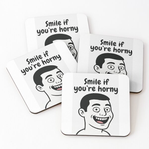 Item preview, Smile If You're Horny | Cheeky Funny Shirt designed and sold by FatCatStudios.