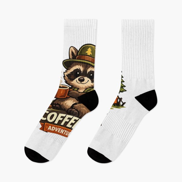 Item preview, Coffee First Adventure Later Camping Raccoon Cute Campfire Graphic designed and sold by AMIR PRO .