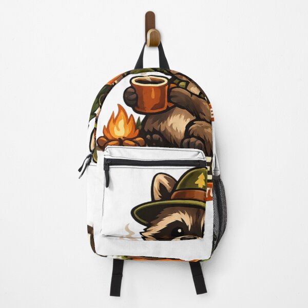 Item preview, Coffee First Adventure Later Camping Raccoon Cute Campfire Graphic designed and sold by AMIR PRO .