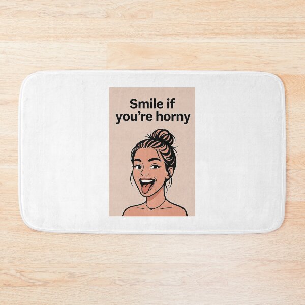 Item preview, Smile If You're Horny | Cheeky Funny Shirt designed and sold by FatCatStudios.