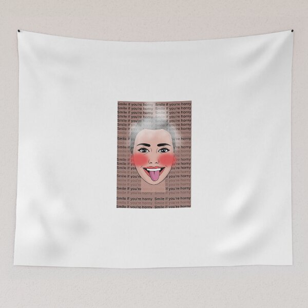 Item preview, Smile If You're Horny | Cheeky Funny Shirt designed and sold by FatCatStudios.