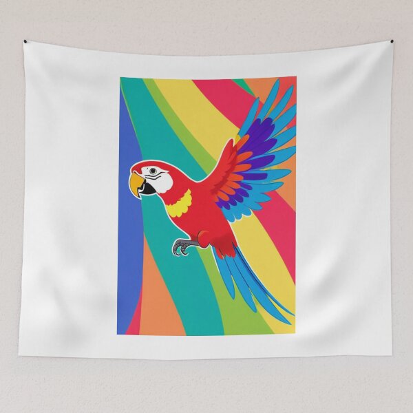 Item preview, Art - Exotic Bird, 1970s Pop Decorative Motif designed and sold by AnimeShin.
