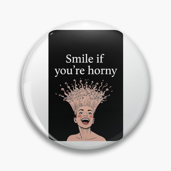 Item preview, Smile If You're Horny | Cheeky Funny Shirt designed and sold by FatCatStudios.