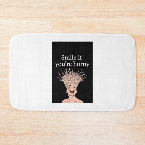 Item preview, Smile If You're Horny | Cheeky Funny Shirt designed and sold by FatCatStudios.