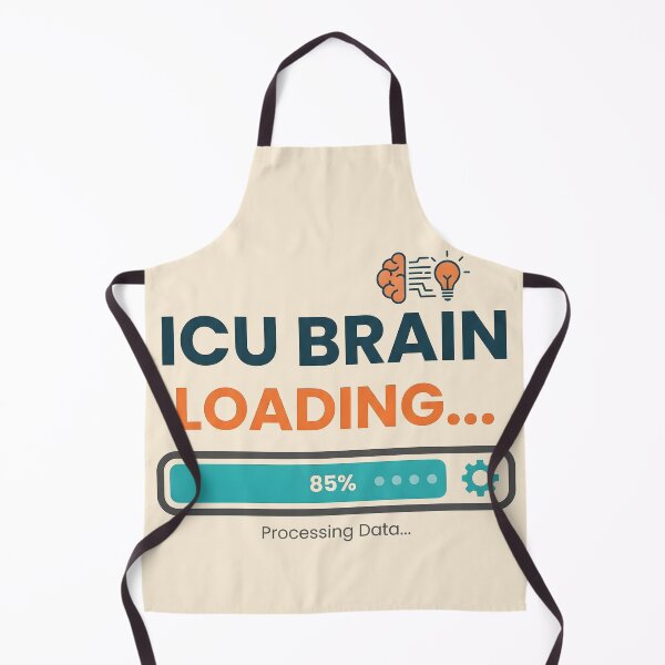 Item preview, ICU Brain Loading Funny Nurse Shift Gift Design designed and sold by Dantin.