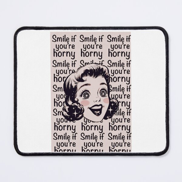 Item preview, Smile If You're Horny | Cheeky Funny Shirt designed and sold by FatCatStudios.