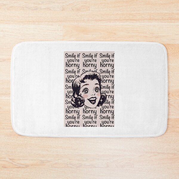 Item preview, Smile If You're Horny | Cheeky Funny Shirt designed and sold by FatCatStudios.