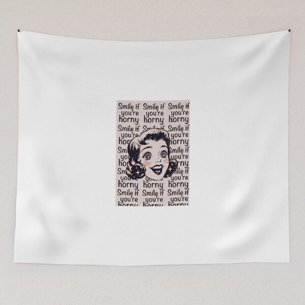 Item preview, Smile If You're Horny | Cheeky Funny Shirt designed and sold by FatCatStudios.