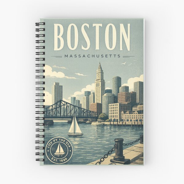 Item preview, Boston Harbor Vintage Coastal Cityscape designed and sold by Eclipse 3699.