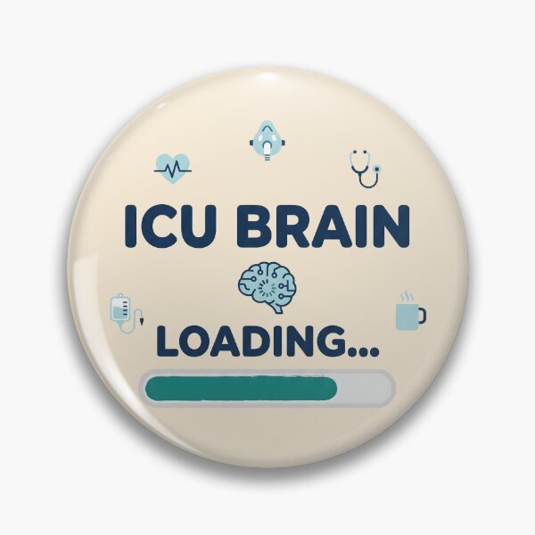 Item preview, ICU Brain Loading Funny Nurse Shift Gift Design designed and sold by Dantin.
