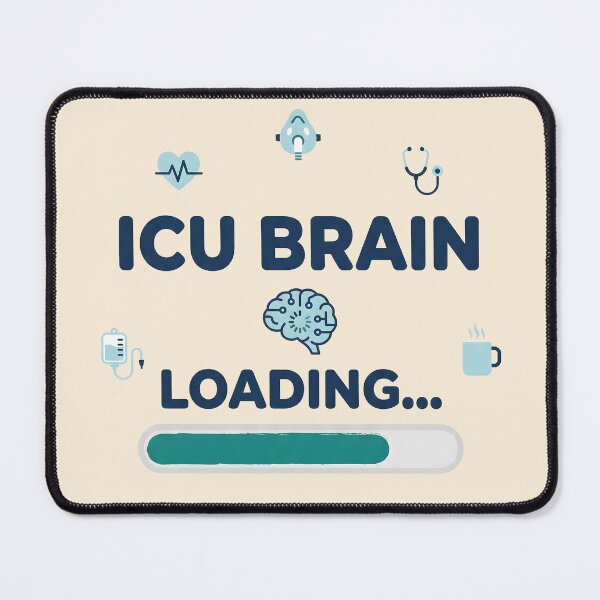 Item preview, ICU Brain Loading Funny Nurse Shift Gift Design designed and sold by Dantin.