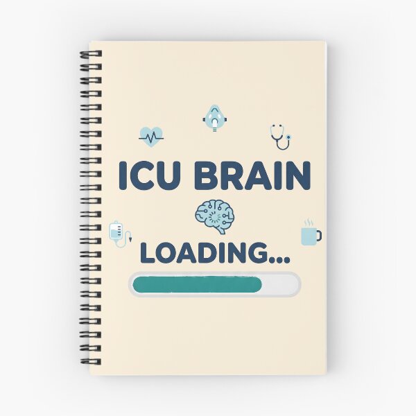 Item preview, ICU Brain Loading Funny Nurse Shift Gift Design designed and sold by Dantin.