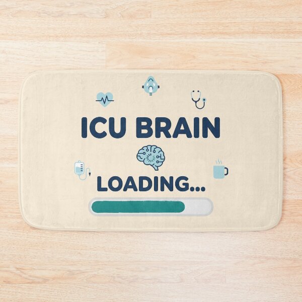 Item preview, ICU Brain Loading Funny Nurse Shift Gift Design designed and sold by Dantin.