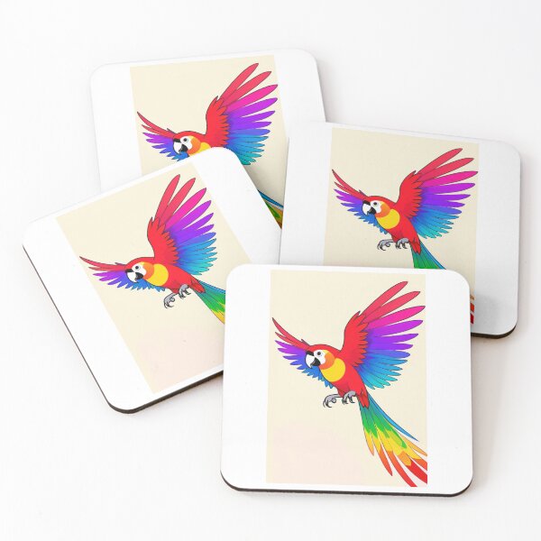 Item preview, Art - Exotic Macaw, Colorful Digital Illustration designed and sold by AnimeShin.