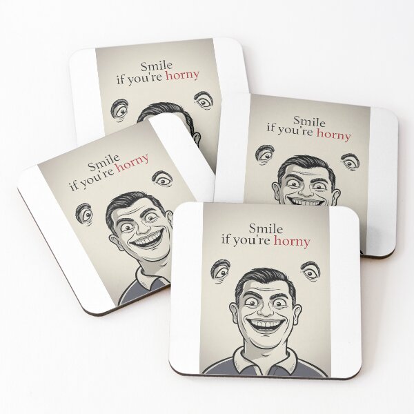 Item preview, Smile If You're Horny | Cheeky Funny Shirt designed and sold by FatCatStudios.