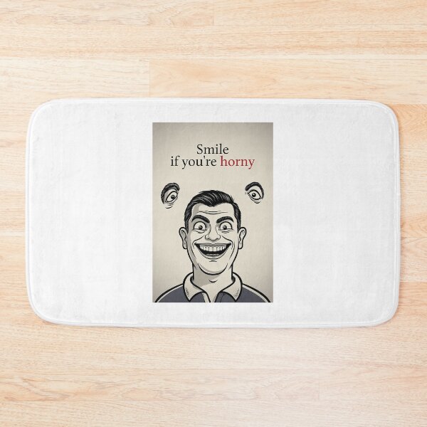 Item preview, Smile If You're Horny | Cheeky Funny Shirt designed and sold by FatCatStudios.