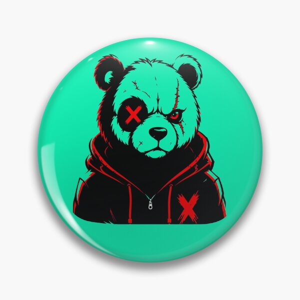 Item preview, Panda Dark Rebelle – Streetwear Mascot Hoodie Red Cross designed and sold by RAYBIL.