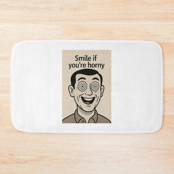 Item preview, Smile If You're Horny | Cheeky Funny Shirt designed and sold by FatCatStudios.