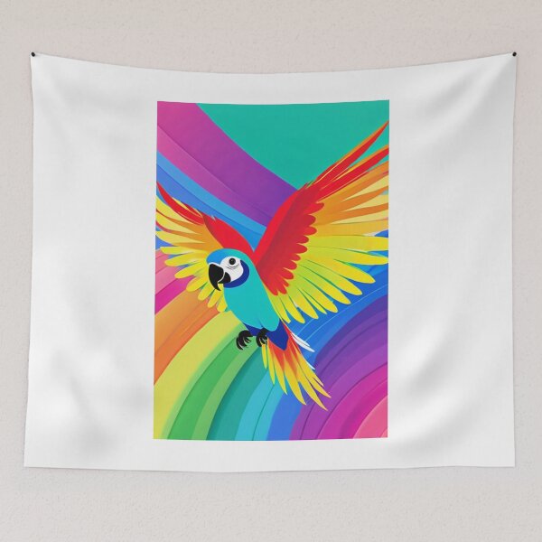 Item preview, Art - Exotic Parrot, Colorful Illustration designed and sold by AnimeShin.