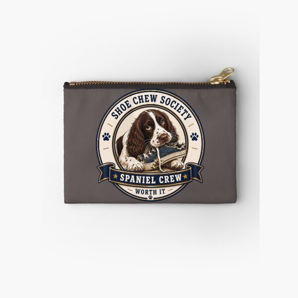 Item preview, Shoe Chew Society - Spaniel Crew - Worth It/ Funny Spaniel Dog Badge Logo  designed and sold by Halejo68.