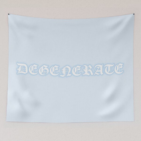 Item preview, Pastel "Degenerate" Gothic Old English Text | Cute Blue Y2K Gothic Typography designed and sold by KawaiiTexts.