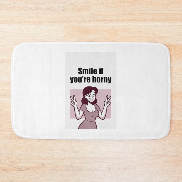 Item preview, Smile If You're Horny | Cheeky Funny Shirt designed and sold by FatCatStudios.