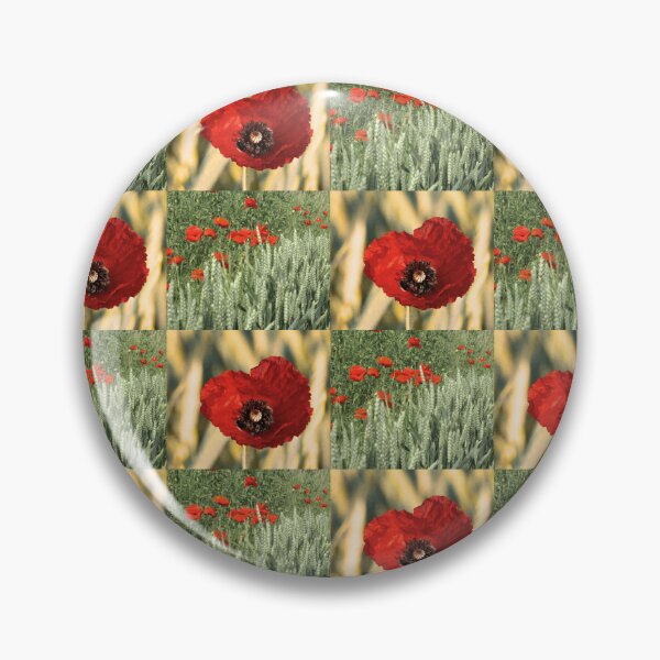 Item preview, Summer Poppy and Wheat Field Botanical Pattern designed and sold by JurateArt-DK.