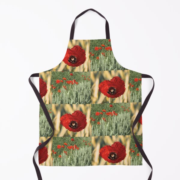Item preview, Summer Poppy and Wheat Field Botanical Pattern designed and sold by JurateArt-DK.