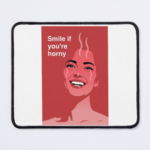Item preview, Smile If You're Horny | Cheeky Funny Shirt designed and sold by FatCatStudios.