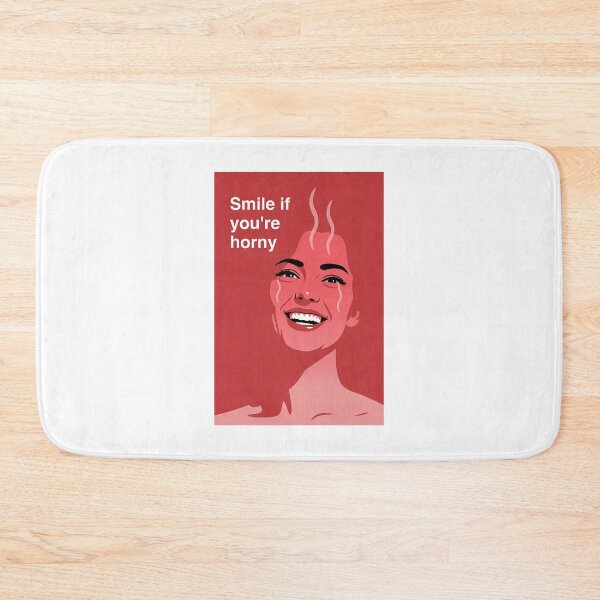 Item preview, Smile If You're Horny | Cheeky Funny Shirt designed and sold by FatCatStudios.
