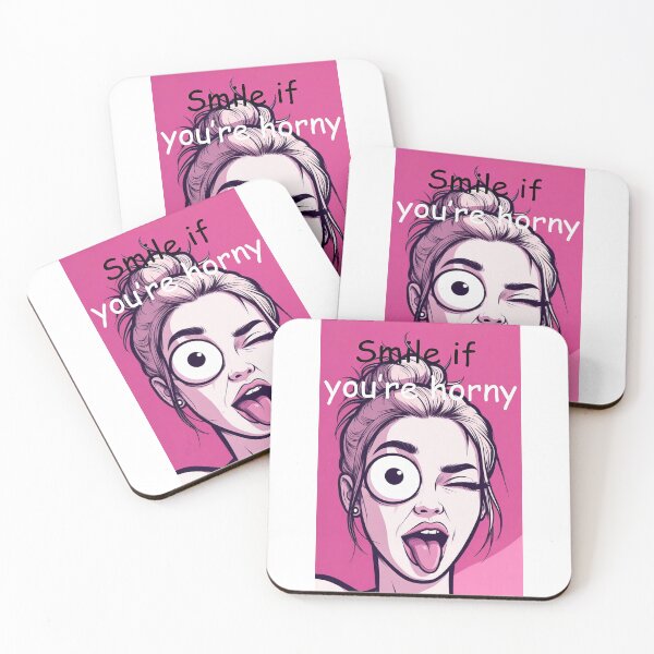 Item preview, Smile If You're Horny | Cheeky Funny Shirt designed and sold by FatCatStudios.