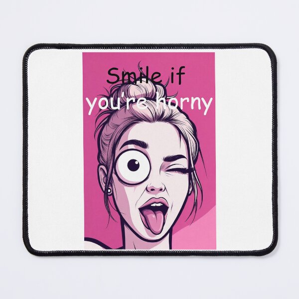 Item preview, Smile If You're Horny | Cheeky Funny Shirt designed and sold by FatCatStudios.