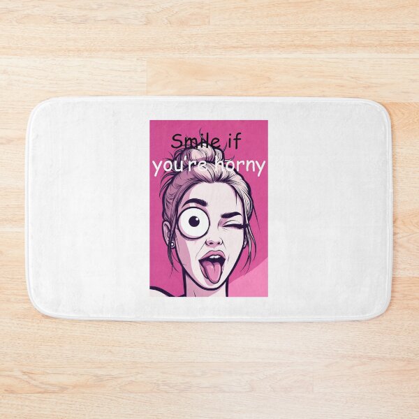 Item preview, Smile If You're Horny | Cheeky Funny Shirt designed and sold by FatCatStudios.