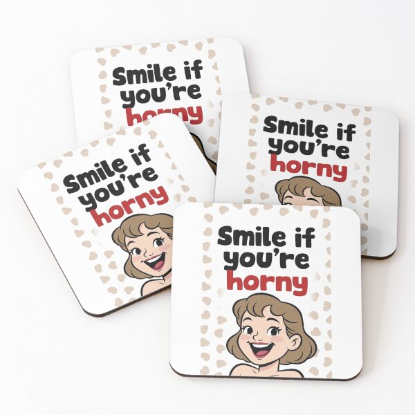 Item preview, Smile If You're Horny | Cheeky Funny Shirt designed and sold by FatCatStudios.