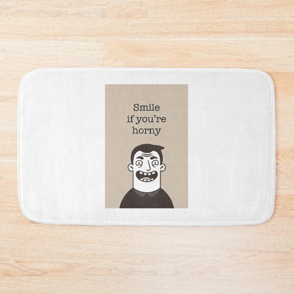 Item preview, Smile If You're Horny | Cheeky Funny Shirt designed and sold by FatCatStudios.