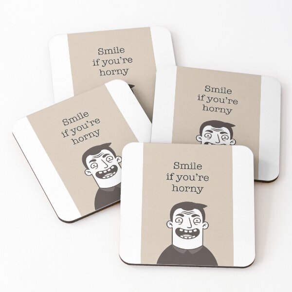 Item preview, Smile If You're Horny | Cheeky Funny Shirt designed and sold by FatCatStudios.