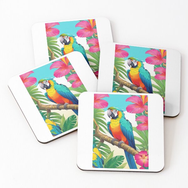 Item preview, Art - Exotic Parrot, Colorful Pop Art Style Illustration designed and sold by AnimeShin.