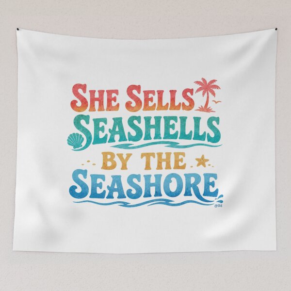 Item preview, She Sells Seashells by the Seashore designed and sold by lbl-shop.
