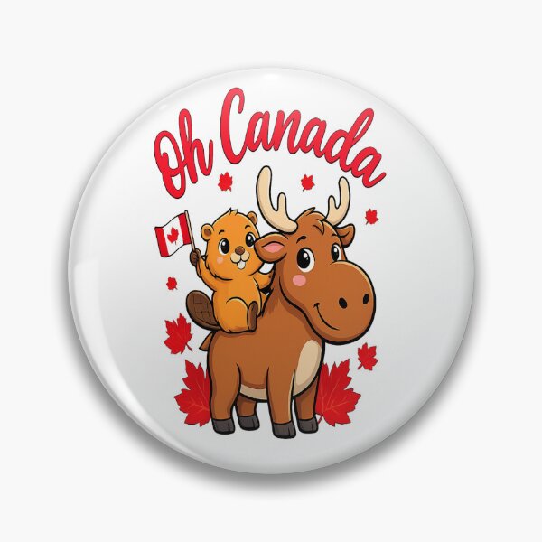Item preview, Oh Canada Cute Beaver & Moose | Happy Canada Day designed and sold by InspiredCreatives.