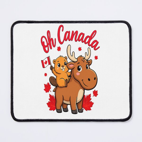 Item preview, Oh Canada Cute Beaver & Moose | Happy Canada Day designed and sold by InspiredCreatives.